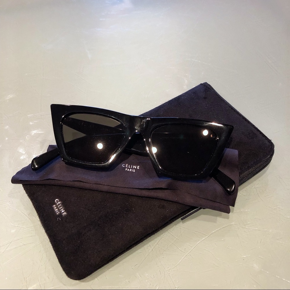 Céline Cat Eye Black Sunglasses
